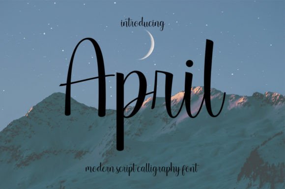 April: A Romantic Handwritten Font for Editorial Design and Digital Publishing
