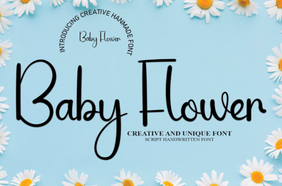 Baby Flower: A Sweet Handwritten Font for Warm Brand Identities