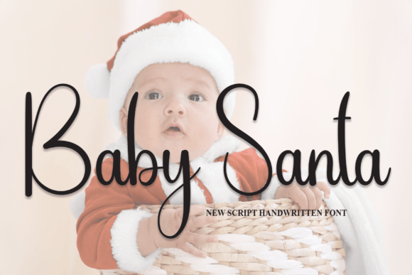 Baby Santa: A Charming Script Font for Crafters and Makers