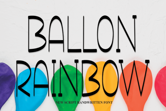 Ballon Rainbow Font: A Sweet Touch for Professional Branding