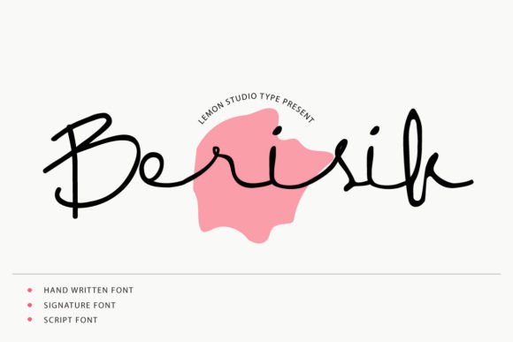 Berisik: A Signature Script Font That Brings Handmade Designs to Life