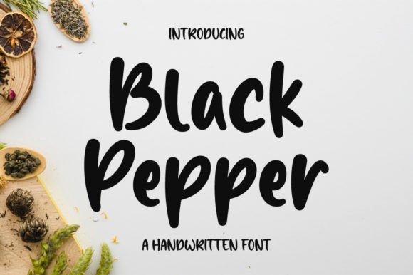 Black Pepper: A Handwritten Font That Brings Warmth to Branding Projects
