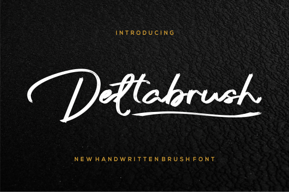 Deltabrush: A Handwritten Font for Authentic Editorial Flair