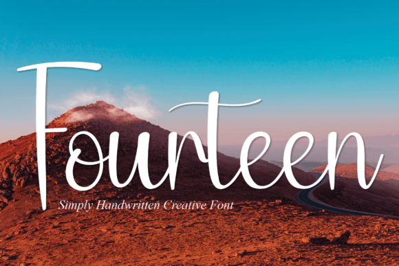Elegant Branding with the Fourteen Script Font