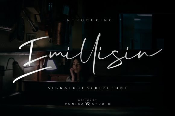 Emillisin: A Modern Script Font for Elegant Web Typography
