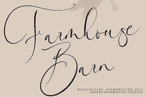 Farmhousebarn: A Handwritten Font That Elevates Campaign Typography