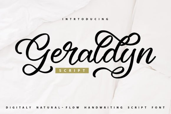 Geraldyn: A Script Font That Elevates Digital Brand Typography