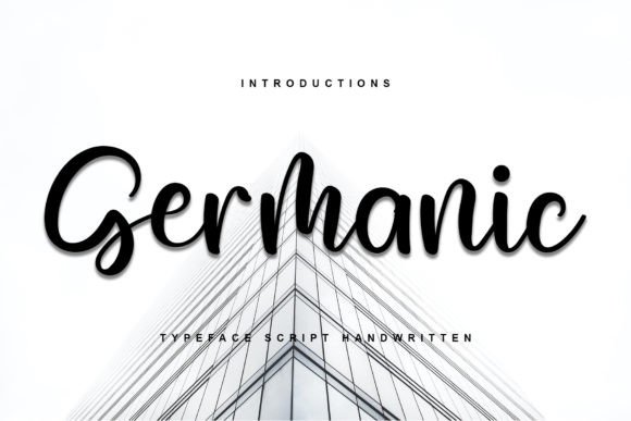 Germanic: A Stylish Handwritten Font for Crafters and Product Designers