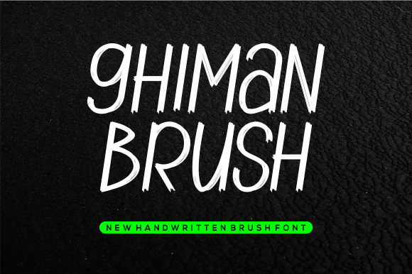 Ghiman Brush: A Handwritten Font That Adds Personality to Web Design