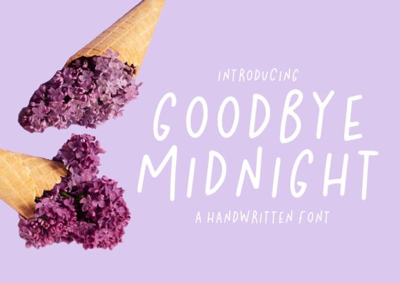 Goodbye Midnight: A Playful Handwritten Font for Web Designers
