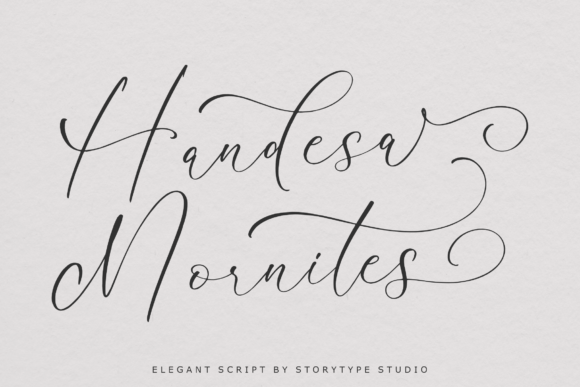 Handesa Mornites: The Elegant Script Font That Elevates Campaign Visuals