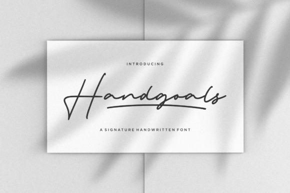 Handgoals: A Signature Handwritten Font for Modern Brand Campaigns
