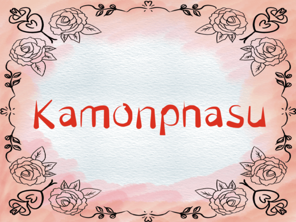 Kamonphasu: A Quirky Handwritten Font for Modern Editorial Design