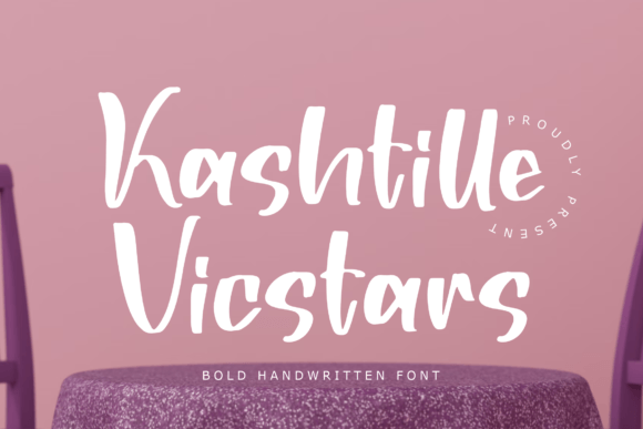 Kashtille Vicstars: A Bold Handwritten Font for Modern Web Design