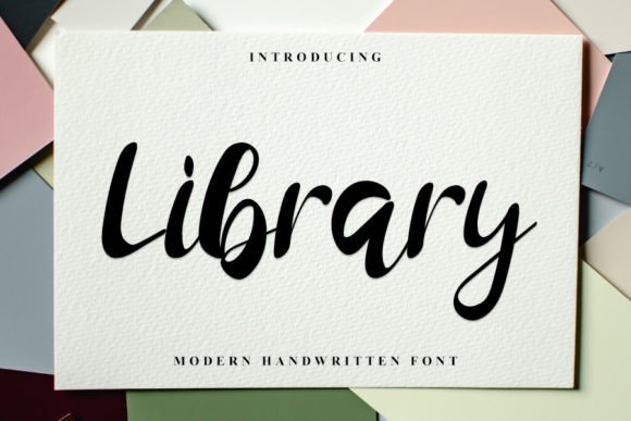 Library Font: A Handwritten Typeface That Elevates Small Business Branding