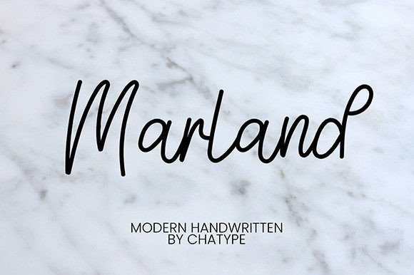 Marland: A Graceful Script Font for Thoughtful Editorial Design