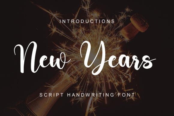 New Years: A Delicate Handwritten Font for Elegant Brand Identities