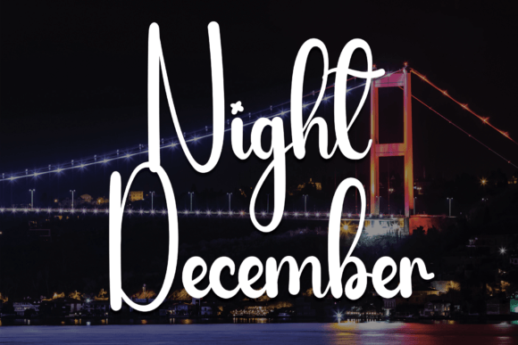 Night December: A Stylish Script Font for Modern Editorial Design
