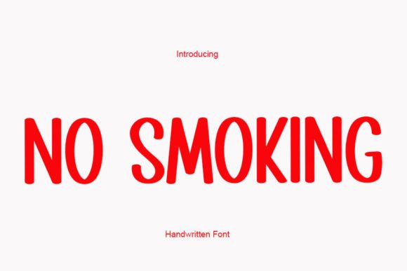 No Smoking Font: Elevating Web Design with Handwritten Elegance