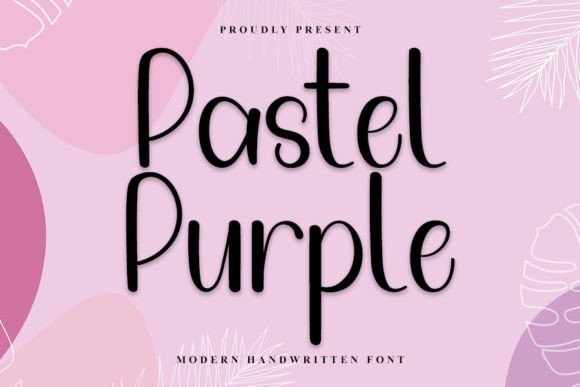 Pastel Purple: A Handwritten Font for Elegant Digital Branding