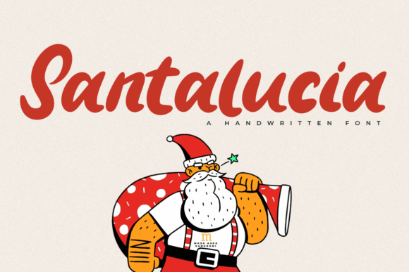 Santalucia: A Modern Script Font for Handmade Labels, Invitations & Creative Packaging