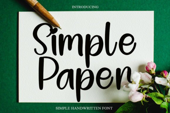 Simple Paper: A Handwritten Font That Elevates Brand Identity