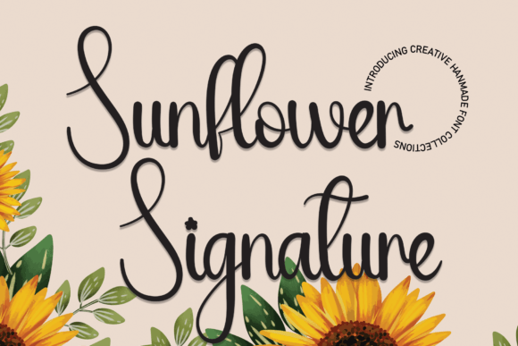 Sunflower Signature: A Handwritten Font for Warm, Approachable Campaigns