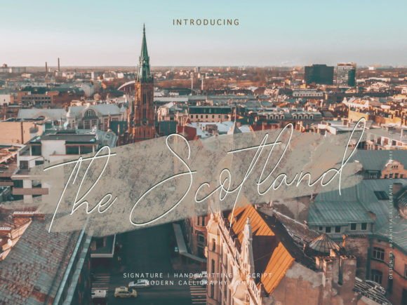 The Scotland: A Script Font That Elevates Editorial Design