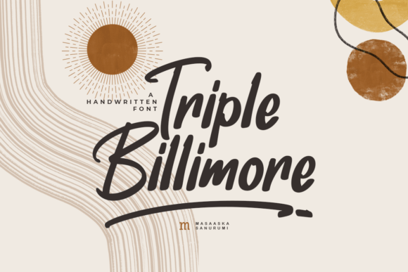 Triple Billimore: A Playful Script Font That Elevates Brand Identity