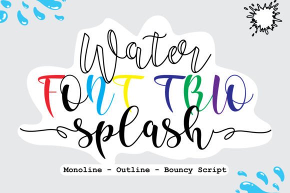 Water Splash: A Playful Handwritten Font for Editorial Design and Digital Publishing