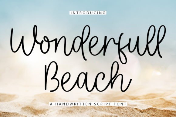 Wonderfull Beach: A Romantic Script Font That Elevates Brand Identity